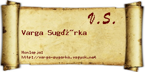 Varga Sugárka névjegykártya